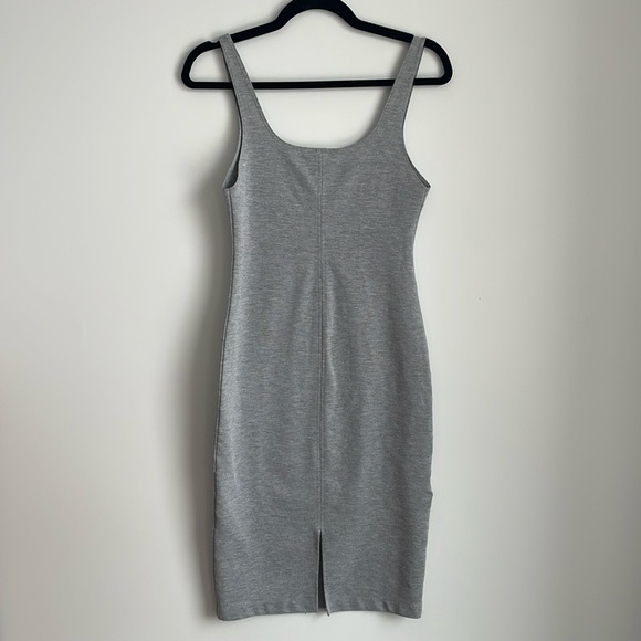 Zara Midi Dress With Back Slit - Size small - Grey - Picture 3 of 6